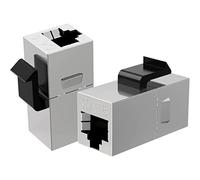 TECHLY Professional 364057 Adaptateur modulaire Keystone RJ45 Coupleur réseau Cat.6 F/F Blindé FTP Silver