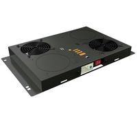 TECHLY Professional 364965 Kit de ventilation au plafond pour Rack 19" 2 ventilateurs Noir