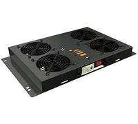 TECHLY Professional 364972 Kit de ventilation au plafond pour Rack 19" 4 ventilateurs Noir