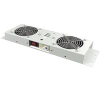 Techly Professional 364989 Kit de ventilation au plafond pour rack 19" IP55 2 ventilateurs Gris