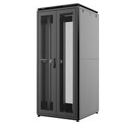 Techly Professional 365924 Armoire serveur Rack 19" 800 x 1000 42U Noir Double Porte Grillée Battant Série Evolution Ventilé Noir