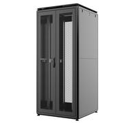 Techly Professional 365924 Armoire serveur Rack 19" 800 x 1000 42U Noir Double Porte Grillée Battant Série Evolution Ventilé Noir