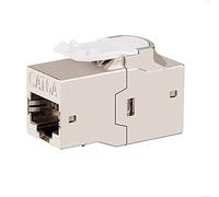 TECHLY PROFESSIONAL 366266 Adaptateur modulaire Keystone RJ45 Coupleur réseau Cat.6A F/F Blindé FTP Silver