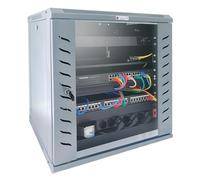Techly Professional 367478 Armoire murale 19" 12 unités P.600 mm Flat Pack Gris Gris