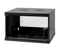 TECHLY PROFESSIONAL 368574 Armoire rack 19" à mur 9U prof. 320 Noir assemblé Noir