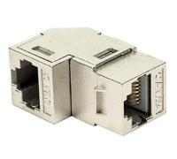 Techly Professional 369229 Coupleur RJ45 F/F 90° Cat.6A Blindé Silver