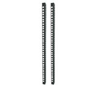Techly Professional 369632 Paire de Supports Supplémentaires pour Armoires Flat Pack 15 unités Noir