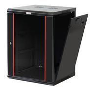 Techly Professional 620690 Armoire murale 19" 20 unités Section unique Prof. 450 mm Noir Noir