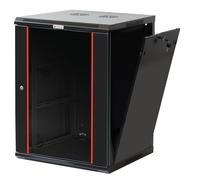 Techly Professional 620706 Armoire Murale 19'' 20 Unités Section Unique Prof. 600 mm Armoire Informatique Baie Serveur Noir Noir