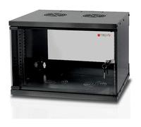 TECHly Professional D320 - Rack armoire - montable sur mur - noir, RAL 9005 - 6U - 19