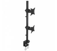 Techly Schreibtischhalterung f. 2LCD 13"-27" Klemme vertikal