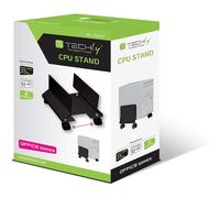Techly Support CPU à roulettes Acier Noir