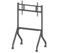 Techly support TV mobile 55-86" jusqu'à 80kg étagère AV réglable