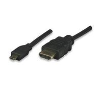 Techly 3.0m HDMI 1.4a/Micro HDMI D câble HDMI 3 m HDMI Type A (Standard) HDMI Type D (Micro) Noir