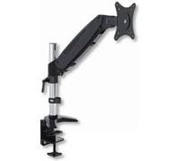 TECHly Tubular Gas - Kit de montage (fixation par pince pour bureau, support de montage pour bureau) - pour moniteur - noir brillant - Taille d'écran : 15"-27" Noir brillant