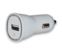 Techly USB - Auto 5V/1A Universel Blanc Allume-cigare