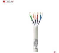 TechlyPro câble à paires torsadées Cat6 S/FTP, CCA, 305m gris