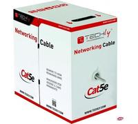 TechlyPro ITP8-FLU-0305 câble à paires torsadées Cat5e UTP 4x2 CCA 305m, gris
