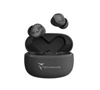 TECHMADE Casque Bluetooth K111, écouteurs Bluetooth avec microphone stéréo intra-auriculaires sans fil, casque sans fil sport avec boîtier de charge contrôle tactile pour iOS Android Smartphone PC