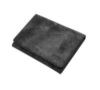 TECHMADE ETRES Portefeuille Smart Homme Femme - Portefeuille Magnétique avec Porte Cartes RFID, Design Jeans, Compatible avec MagSafe, Made in Italy, Slim et Compact, Noir