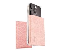 TECHMADE ETRES Wallet Flat Animalier - Portefeuille Femme Slim Léopard RFID, Ultra Mince, Porte-Cartes Compact, Poche pour Argent, rose