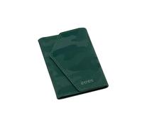 TECHMADE ETRES Wallet Smart ICON Easy - Portefeuille MagSafe avec porte-cartes RFID, Ultra-Slim, compatible avec iPhone, design minimal, noir mat, Cam Green, Taglia Unica, Contemporain