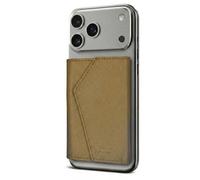 TECHMADE ETRES Wallet Smart ICON Easy - Portefeuille MagSafe avec porte-cartes RFID, Ultra-Slim, compatible avec iPhone, design minimal, noir mat, Saffiano Beige, Taglia Unica, Contemporain