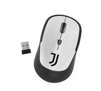 TECHMADE Souris sans fil Juventus | Design officiel Équipe | Technologie Sans Fil | Capteur Optique Précis | Ergonomique et Silencieux | Plug & Play (COMPACT BLANC)
