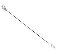 Techmade, The Bars Spoon Bar Tridente, acier inoxydable, 45 cm, fabriqué en Italie, unisexe, adulte, gris