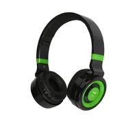 Techmade - Casque Bluetooth Pliable avec Microphone Intégré, Radio FM et Emplacement Carte SD, Couleur Vert