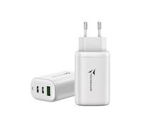 Techmade Chargeur secteur TM-P937-WH 65W Charge rapide 1x USB-A 2x USB-C Blanc