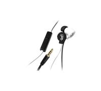 TECHMADE Écouteurs Édition Juventus avec Micro et Bouton de Commande Noir