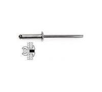 Techman - 75 rivets acier / acier à tête plate Ø 4 x 10 mm
