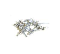 Techman - 75 rivets alu / acier à tête plate Ø 4,8 x 16 mm