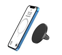 TechMatte MagGrip Support d'aération de Voiture, Conçu pour iPhone 15/14/13/12 Series MagSafe, Support de Voiture Magnétique, Compatible avec iPhone 15/14/13/12, Pro, Pro Max, Mini (Black)