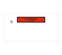 Techmay Pochette porte-documents ECO adhésive - Documents ci-inclus - Format DL - 228 x 120 mm - Boîte de 250
