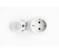 Technaxx Adaptateur de Prise avec capteur de Mouvement et de lumière PIR TX-224 - Prise avec détecteur de Mouvement - Rotation à 180° - Angle de détection de 100° - Capteur de lumière avec 3 Niveaux
