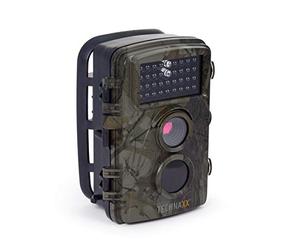Technaxx Allemagne 5MP Nature Caméra Sauvage Alimenté par Batterie Full HD Cam Intérieur Extérieur Vision Nocturne Capteur de Mouvement Chasse Faune pour la Surveillance TX-69