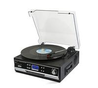 Technaxx Bluetooth Numériseur de tourne-disque & cassettes TX-22+, noir