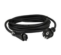 Câble de Raccordement Technaxx BC05 avec Batterie - Prise Micro-onduleur vers Prise Schuko, Câble en Caoutchouc H07RN-F 3 x 1,5 mm², pour TX-211 (5 m)