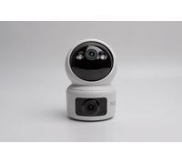 Technaxx Caméra IP Wi-FI d'intérieur TX-327 à Double Objectif 2Mpx + 2Mpx - Panoramique/Inclinaison 345°/65°, Vision Nocturne Couleur, Audio bidirectionnel, Bluetooth, Détection et Suivi de Mouvement