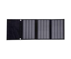 Technaxx Chargeur Solaire Portable 21W TX-207 - Panneau Solaire Pliable pour Camping, Randonnée, USB - Chargeur Solaire Téléphone Batterie Externe - Compact, Léger, Haute Conversion