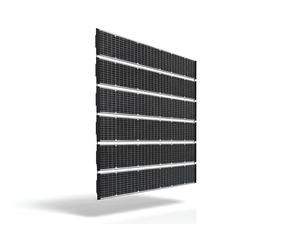 Technaxx Clôture solaire bifaciale 480W - 6x 80W modules solaires monocristallins PERC pour clôtures 2,5m - Protection visuelle & production d’énergie - Kit d’extension 480W - TX-357