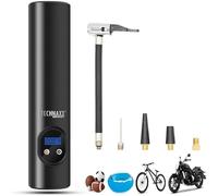 Compresseur Technaxx 4906 8 bar sacoche ou coffret de rangement, écran numérique, avec 1 accu, avec lampe de travail, coupure