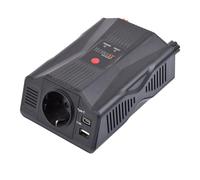 Technaxx Onduleur de Voiture 12 V à 230 V Certifié TÜV Rheinland avec 1 Prise Schuko et 2 Ports USB Puissance 300 W / 600 W (crête) - Transformateur de Tension TE24