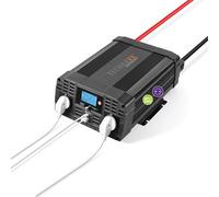 Technaxx Convertisseur Voiture 12V vers 230V 2000W Puissance Continue 4000W Crête Convertisseur de Tension Auto avec Écran LCD 2 Prises Schuko 2 Ports USB Inverter pour Camping Camping-Car - TE20