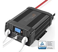 Technaxx Convertisseur Voiture 12V vers 230V 2000W Puissance Continue 4000W Crête Convertisseur de Tension Auto avec Écran LCD 2 Prises Schuko 2 Ports USB Inverter pour Camping Camping-Car - TE20