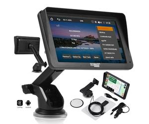 Technaxx Écran CarPlay & Android Auto sans Fil avec Radio Dab - Écran Tactile 7 Pouces pour Voiture, Bluetooth 5.0, Transmission Audio FM & AUX, Radio Numérique, Support Pare-Brise - TX-361