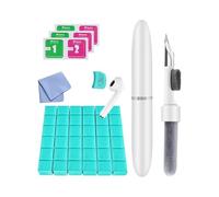 Technaxx Kit de Nettoyage pour Écouteurs Intra-Auriculaires & Smartphone - Stylo 3-en-1 avec Brosse&Pointe Métallique, 50g de Pâte Nettoyante & Chiffon Microfibre - Pour Appareils&Connecteurs - TX-333