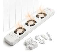 Technaxx Kit ventilateur de radiateur TX-302, booster de radiateur écoénergétique pour radiateurs et convecteurs de 50 à 70 cm - Silencieux, marche/arrêt automatique avec capteur de température